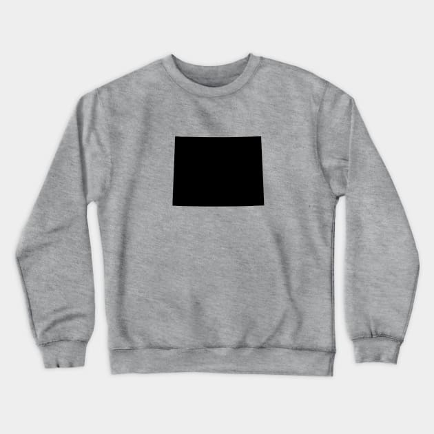 Black Wyoming Crewneck Sweatshirt by AdventureFinder